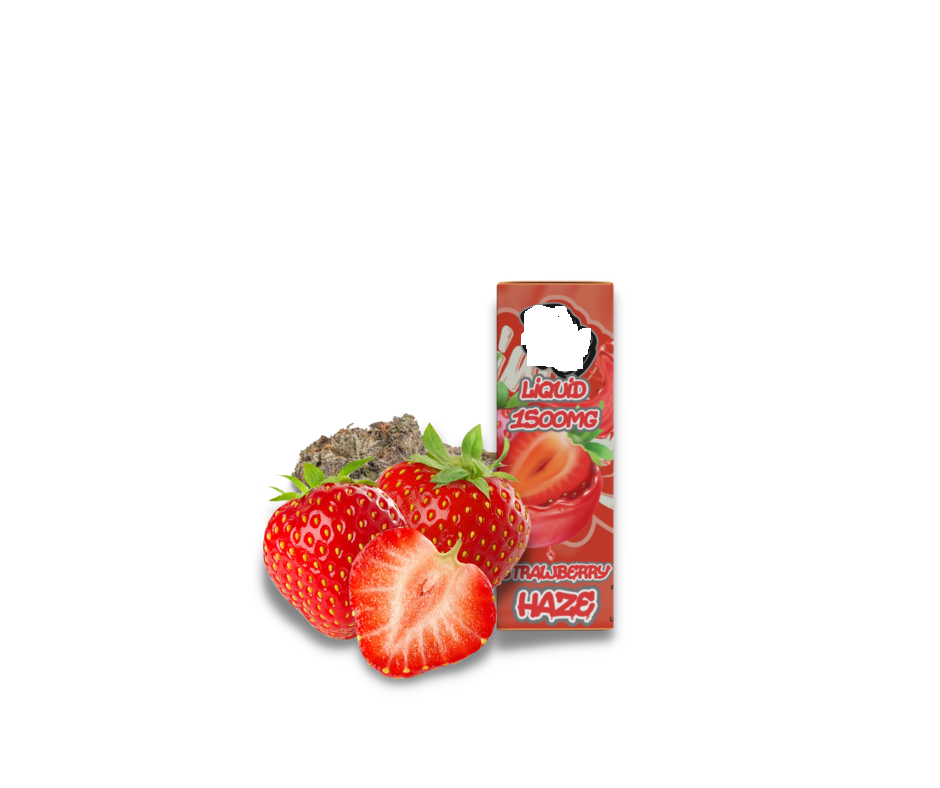 HHC vape vloeibare aardbeinevel