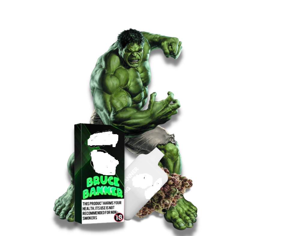 HHC  Bruce Banner wegwerp vape 1ml slechts 35,00 €