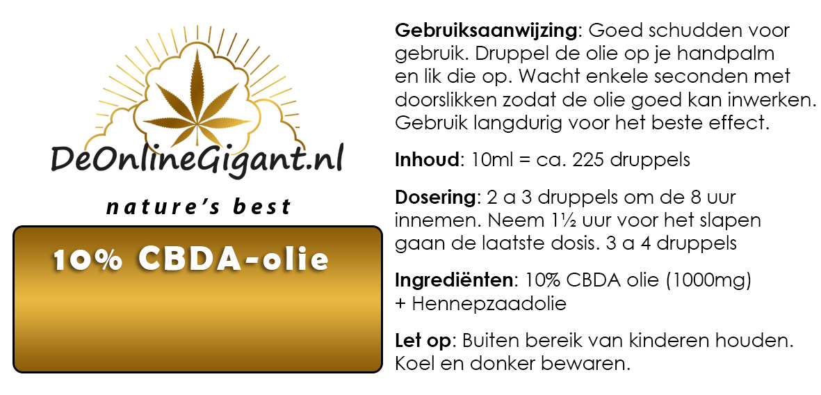 CBDA-olie 10%