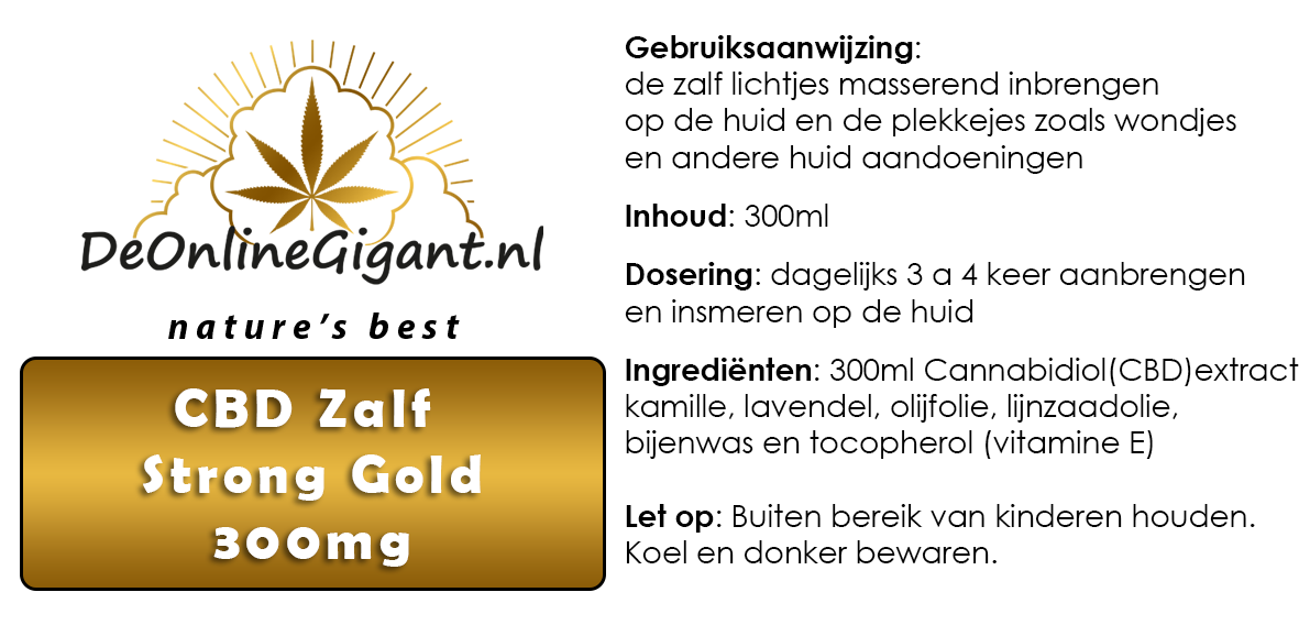 CBD Zalf Strong Gold 300mg
