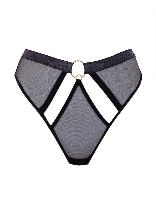 Nola Hoge Taille String zwart