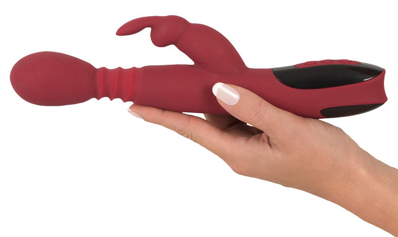 Stotende, Roterende & Verwarmende Rabbit Vibrator