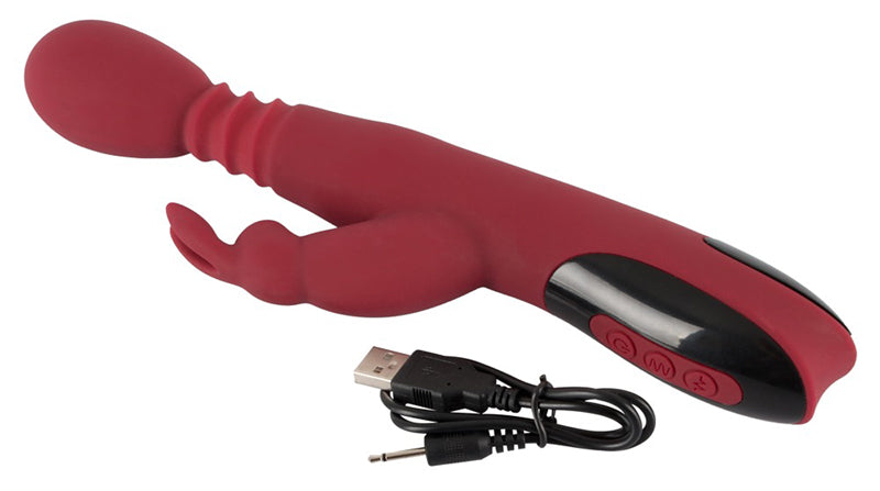 Stotende, Roterende & Verwarmende Rabbit Vibrator