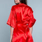 Getting Ready Satijnen Kimono - Rood