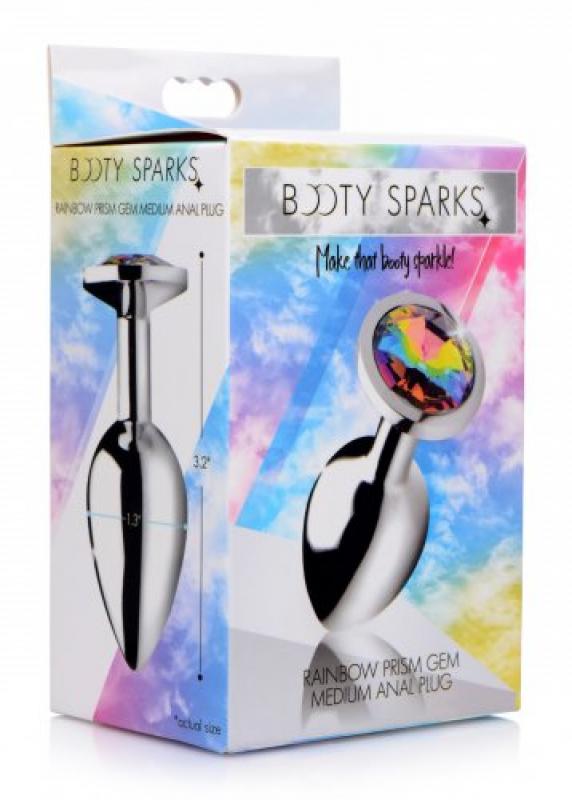 Rainbow Gem Buttplug - Middel