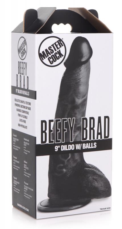 Beefy Brad Dildo 22 cm - Zwart