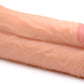 Double Stuffer Dubbele Dildo 25 cm - Beige