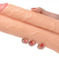 Double Stuffer Dubbele Dildo 25 cm - Beige