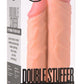 Double Stuffer Dubbele Dildo 25 cm - Beige