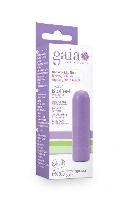 Gaia Eco Oplaadbare Bullet Vibrator - Lila
