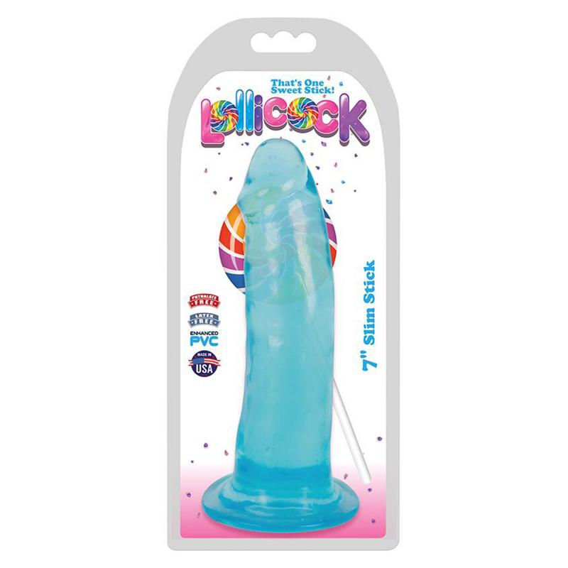 Lollicock - Dildo Slim Stick -  Berry Ice - 17.7 cm