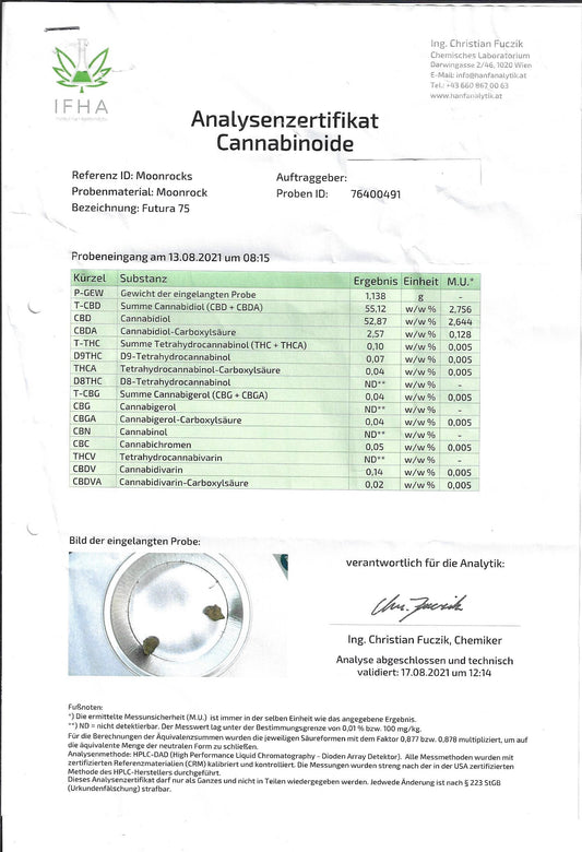 CBD Moonrocks 70% medicinale CBD hasj