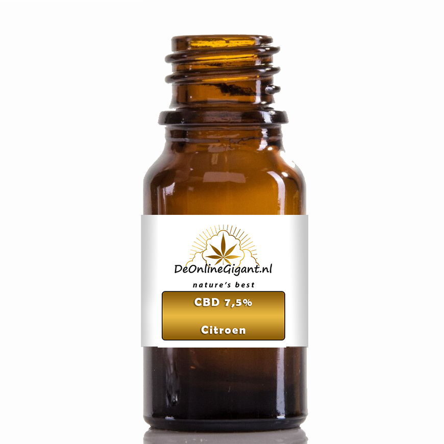 7,5% CBD olie  Raw Full Spectrum Smaak Citroen