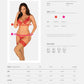 Mellania BH Set Met Sexy String - Rood
